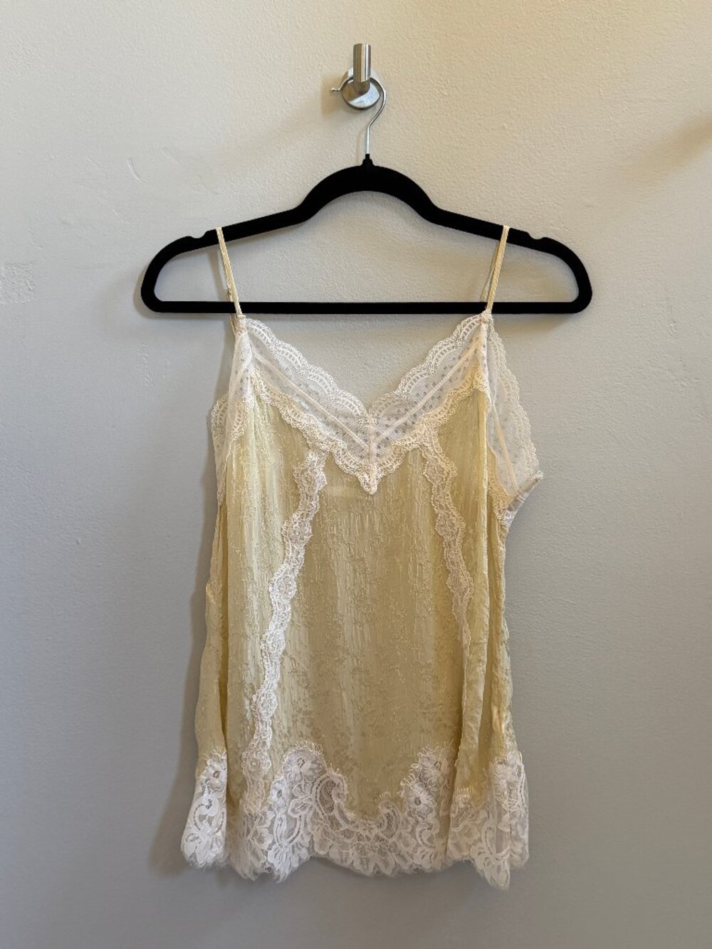 Zara ZW Collection Jacquard Lace Cami Top, Size S - Picture 2 of 7